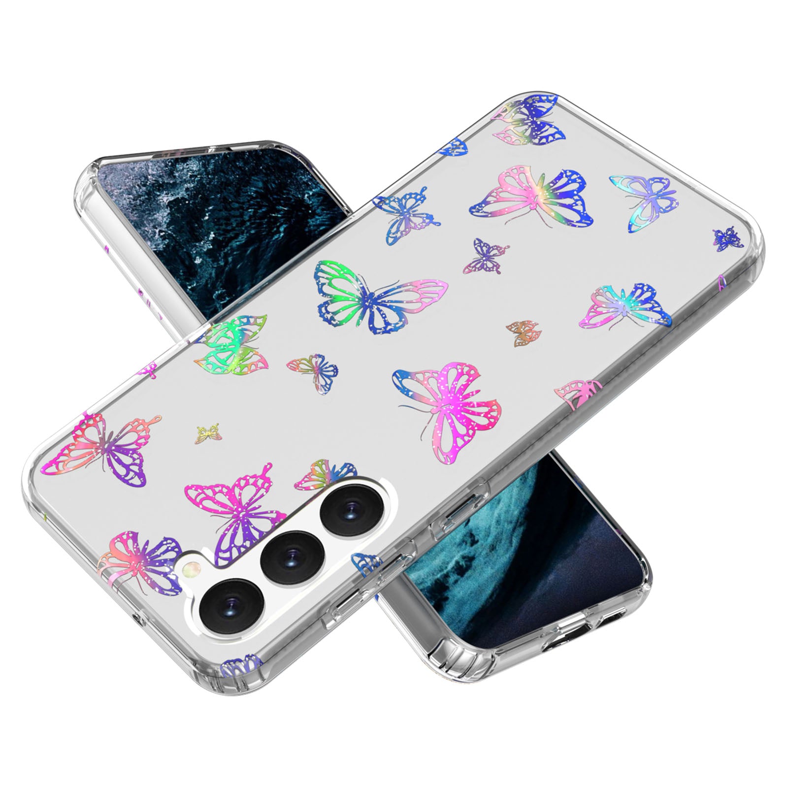 For Samsung Galaxy S23 GW18 Laser Shockproof Phone Cover PC TPU Thickened Mobile Phone Case For Samsung Galaxy S23 GW18 Laser Shockproof Phone Cover PC TPU Thickened Mobile Phone Case